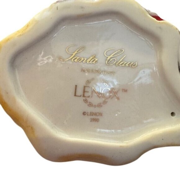 Lenox 1990 Santa Claus Porcelain Figurine With Toy Bag & Gift Details - Picture 6 of 6